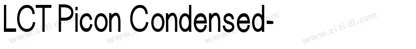 LCT Picon Condensed字体转换